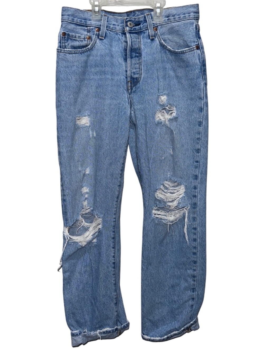 501 Levi jeans , distressed/ ripped